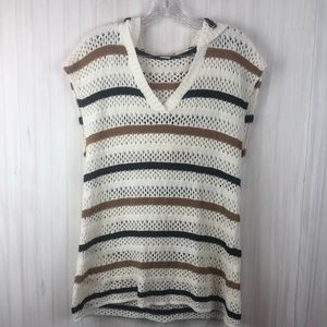 L*space vintage inspired sweater swim coverup